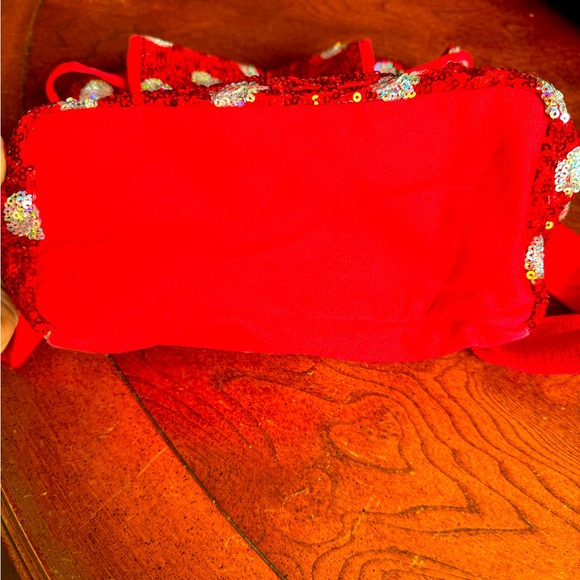 Disney, Red & Silver Sequin Backpack - Picture 5 of 6